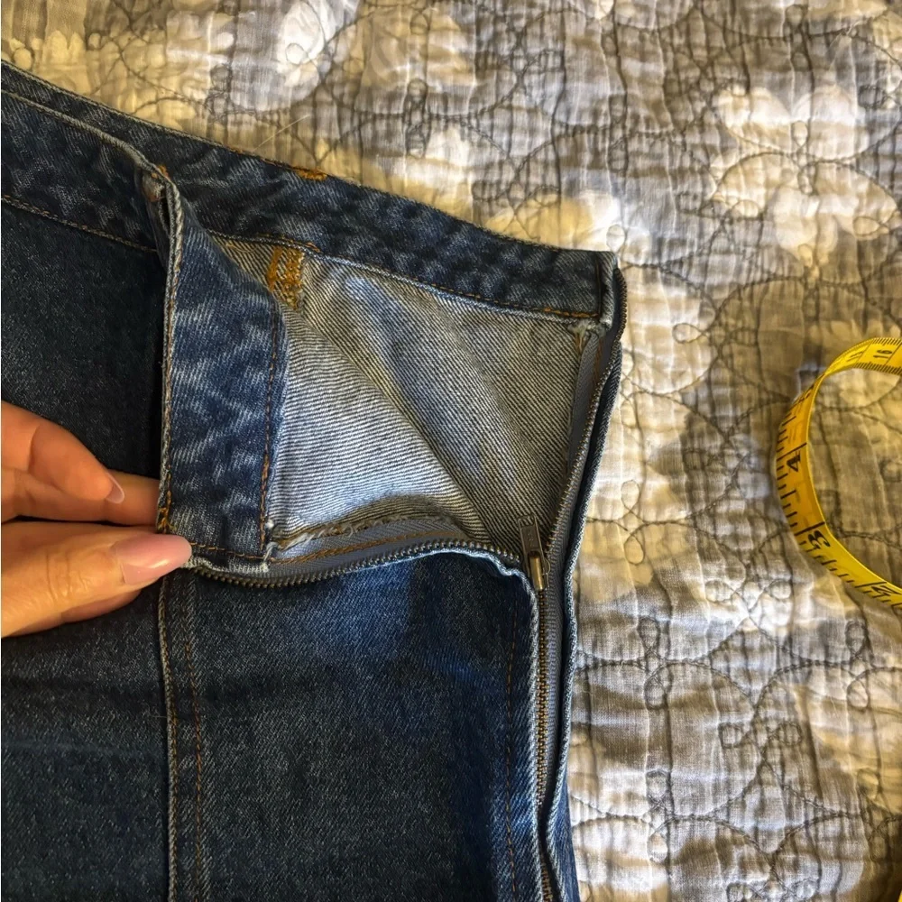 Princess Polly Blue Denim Asymmetrical Tank Top - Picture 11 of 12